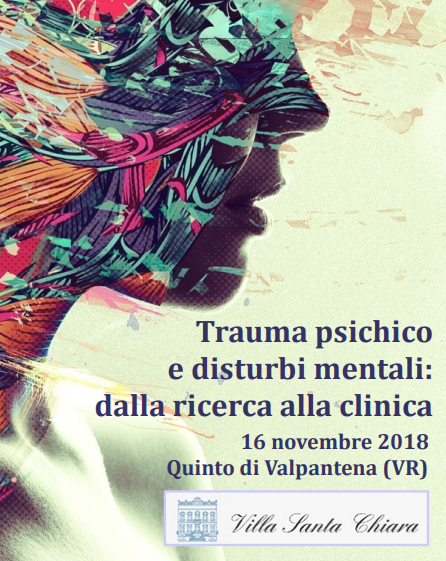 Locandina sul convegno: trauma psichico e disturbi mentali